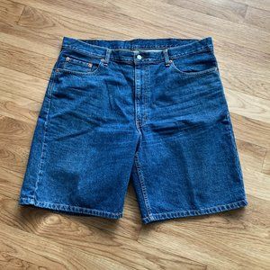 Levi's Men's Denim Jean Shorts - Dark Blue Wash